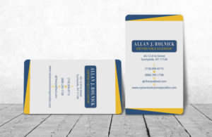 Design de Carte de Visite par Verified artistry (Design garden) pour Allan J Rolnick, CPA | Design : #9273828
