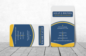 Design de Carte de Visite par Verified artistry (Design garden) pour Allan J Rolnick, CPA | Design : #9273831