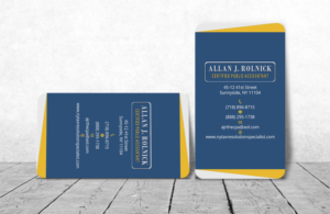 Design de Carte de Visite par Verified artistry (Design garden) pour Allan J Rolnick, CPA | Design : #9273832
