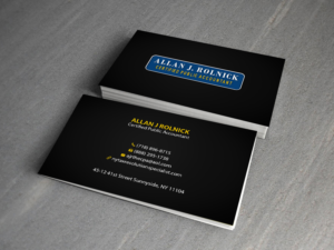 Business Card Design by Creations Box 2015 for Allan J Rolnick, CPA | Design: #9269273