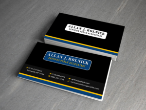 Business Card Design by Creations Box 2015 for Allan J Rolnick, CPA | Design: #9269285