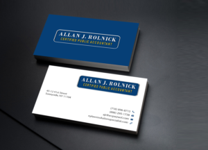 Business Card Design by Creations Box 2015 for Allan J Rolnick, CPA | Design: #9269292