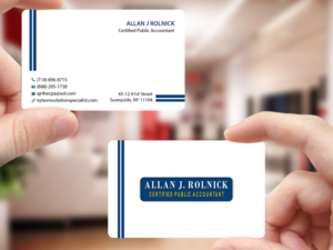 Business Card Design by Creations Box 2015 for Allan J Rolnick, CPA | Design: #9269298