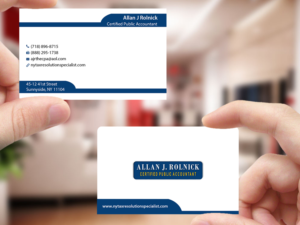 Business Card Design by Creations Box 2015 for Allan J Rolnick, CPA | Design: #9269300