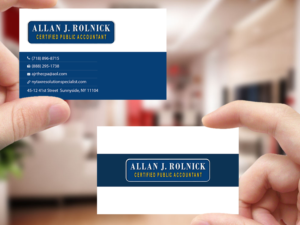 Business Card Design by Creations Box 2015 for Allan J Rolnick, CPA | Design: #9269301