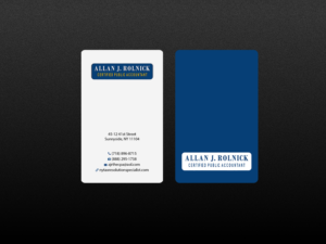 Business Card Design by Creations Box 2015 for Allan J Rolnick, CPA | Design: #9269313