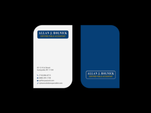 Business Card Design by Creations Box 2015 for Allan J Rolnick, CPA | Design: #9269315