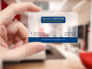 Business Card Design by Creations Box 2015 for Allan J Rolnick, CPA | Design: #9269318