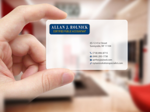 Business Card Design by Creations Box 2015 for Allan J Rolnick, CPA | Design: #9269320