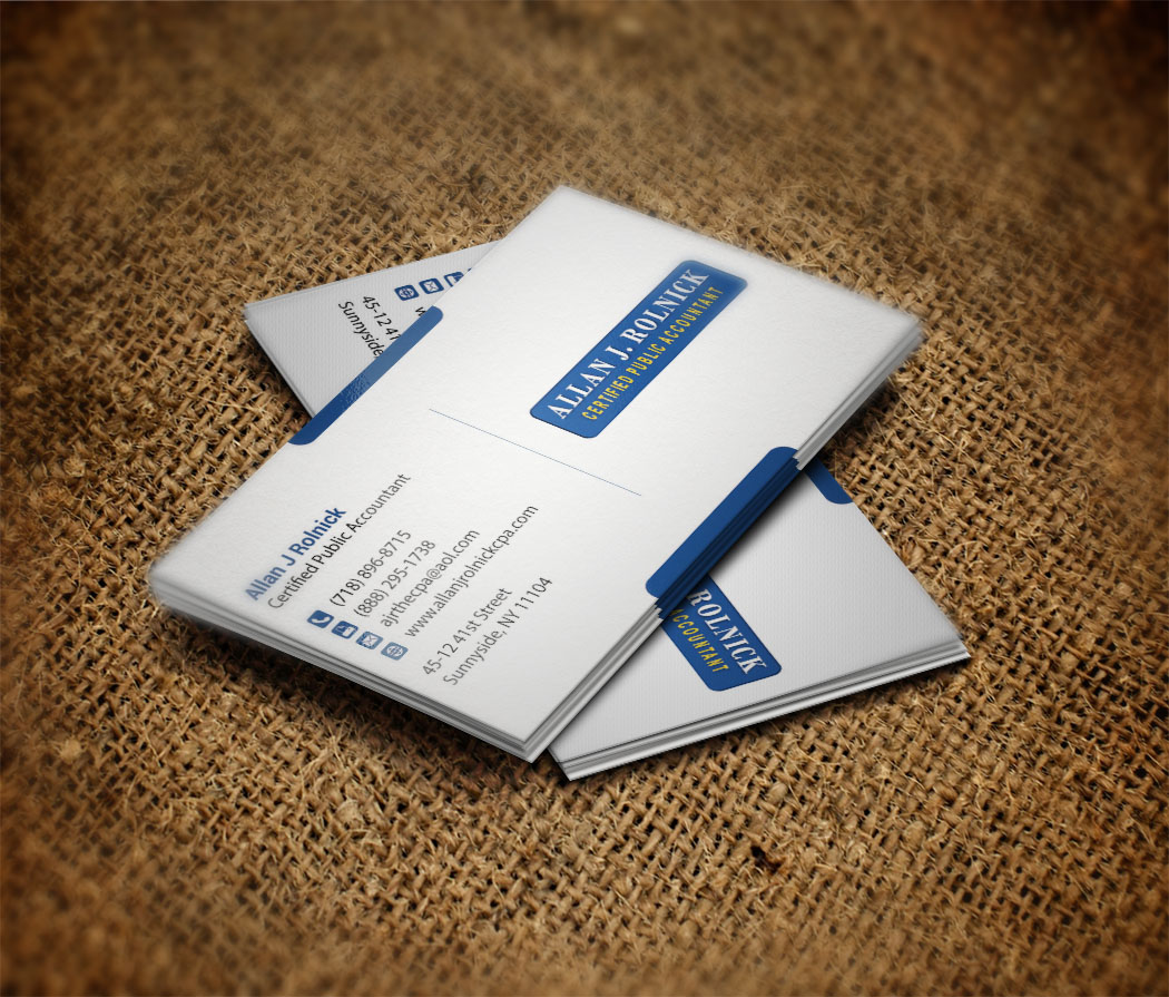 Business Card Design by zillurrahman800 for Allan J Rolnick, CPA | Design #9261871