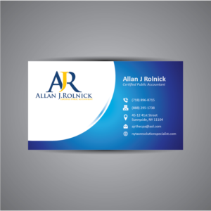 Business Card Design by Creative Pixel Boxes for Allan J Rolnick, CPA | Design: #9291238