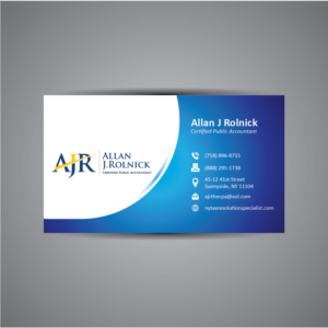 Business Card Design by Creative Pixel Boxes for Allan J Rolnick, CPA | Design: #9291241