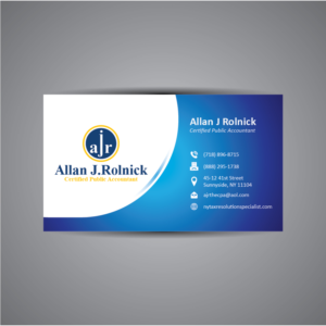 Business Card Design by Creative Pixel Boxes for Allan J Rolnick, CPA | Design: #9291244