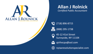 Business Card Design by Creative Pixel Boxes for Allan J Rolnick, CPA | Design: #9455997