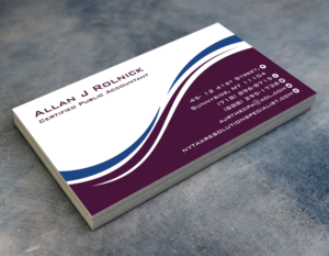 Business Card Design by The Filly Studios for Allan J Rolnick, CPA | Design #9279020