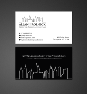 Business Card Design by chandrayaan.creative for Allan J Rolnick, CPA | Design: #9268763