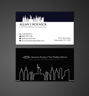 Business Card Design by chandrayaan.creative for Allan J Rolnick, CPA | Design: #9268764
