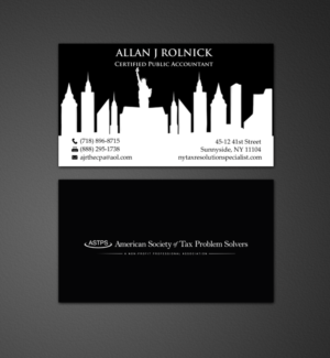 Business Card Design by chandrayaan.creative for Allan J Rolnick, CPA | Design: #9268766