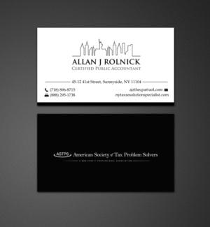 Business Card Design by chandrayaan.creative for Allan J Rolnick, CPA | Design: #9268769