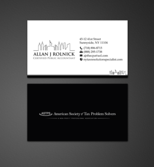 Business Card Design by chandrayaan.creative for Allan J Rolnick, CPA | Design: #9268770