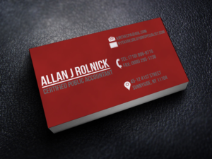 Business Card Design by ernestsegovia for Allan J Rolnick, CPA | Design: #9333775