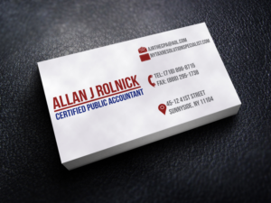 Business Card Design by ernestsegovia for Allan J Rolnick, CPA | Design: #9333776