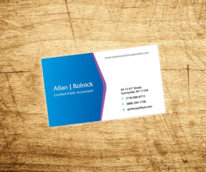 Business Card Design by GMWIRE for Allan J Rolnick, CPA | Design: #9336699