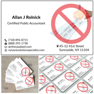 Business Card Design by igogolf for Allan J Rolnick, CPA | Design: #9283559