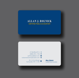 Business Card Design by vikas naik for Allan J Rolnick, CPA | Design: #9321499