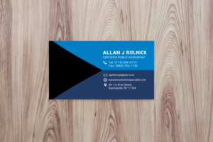 Business Card Design by isabel.paoli for Allan J Rolnick, CPA | Design: #9285566