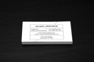 Business Card Design by isabel.paoli for Allan J Rolnick, CPA | Design: #9285568