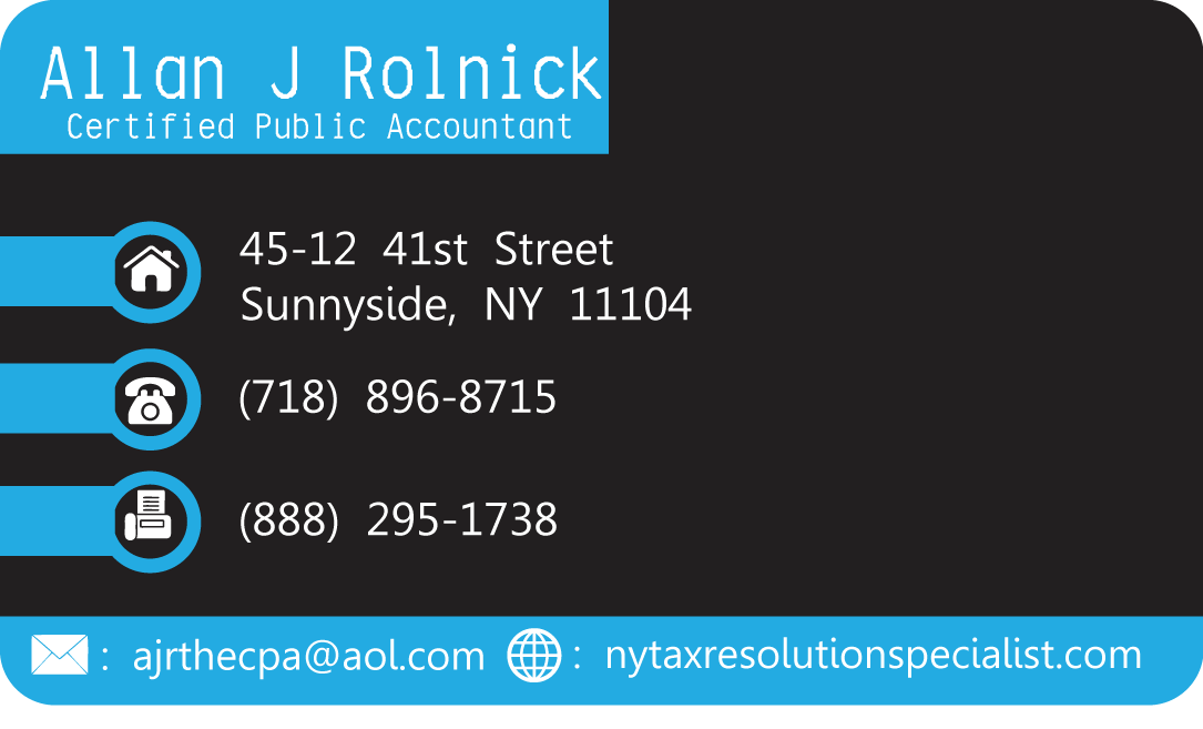 Business Card Design by mrs creative for Allan J Rolnick, CPA | Design #9270401