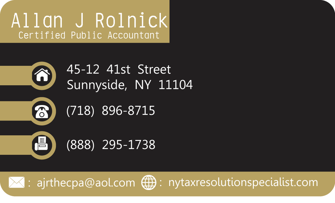 Business Card Design by mrs creative for Allan J Rolnick, CPA | Design #9270412