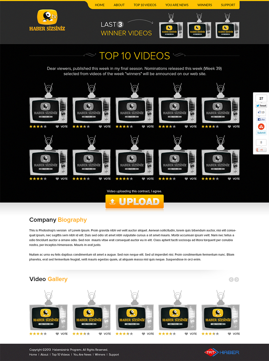 Web Design by Mayank Patel for Beyaz Film | Design #2077350