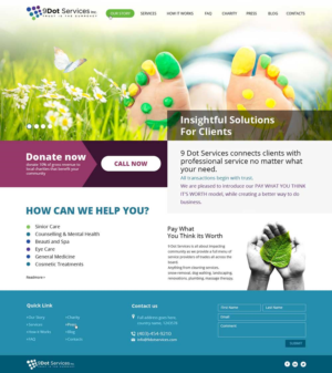 Web Design by anushka_snigdha for 9 Dot Services Inc. | Design: #9289037