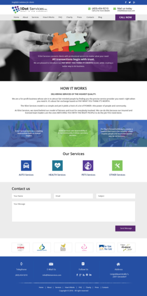 Web Design by anushka_snigdha for 9 Dot Services Inc. | Design: #9305499
