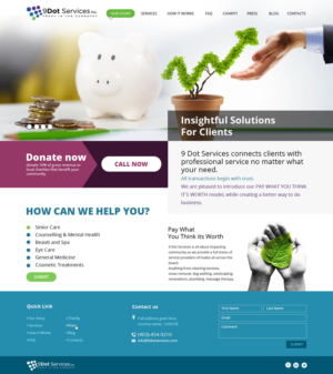 Web Design by anushka_snigdha for 9 Dot Services Inc. | Design: #9305501