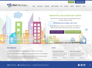 Web Design by pb for 9 Dot Services Inc. | Design: #9275754