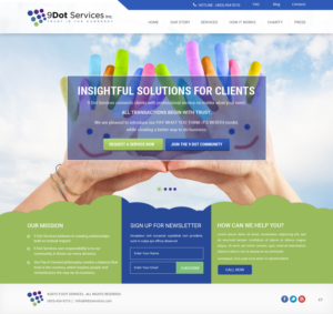 Web Design by pb for 9 Dot Services Inc. | Design: #9275755