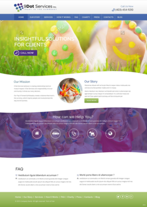 Web Design by pb for 9 Dot Services Inc. | Design: #9278507