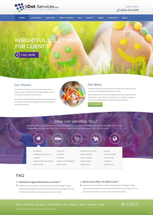 Web Design by pb for 9 Dot Services Inc. | Design: #9278508