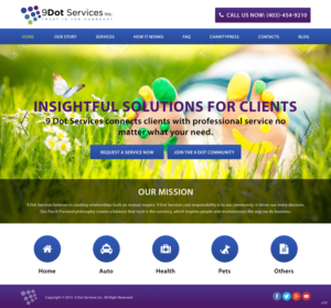 Web Design by pb for 9 Dot Services Inc. | Design: #9290154