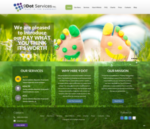 Web Design by pb for 9 Dot Services Inc. | Design: #9290155