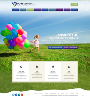Web Design by pb for 9 Dot Services Inc. | Design: #9290163