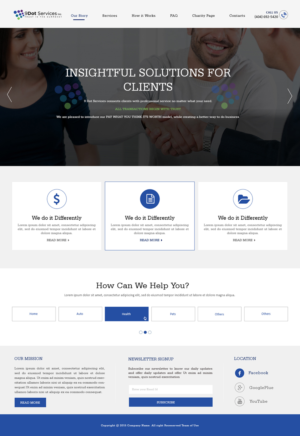 Web Design by Creations Box 2015 for 9 Dot Services Inc. | Design: #9276638