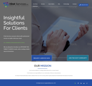 Web Design by Creations Box 2015 for 9 Dot Services Inc. | Design: #9276640