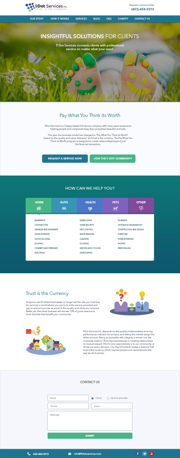 Web Design par PixPro pour 9 Dot Services Inc. | Design #9292609