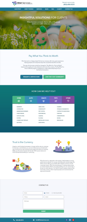 Web Design by PixPro for 9 Dot Services Inc. | Design: #9292609