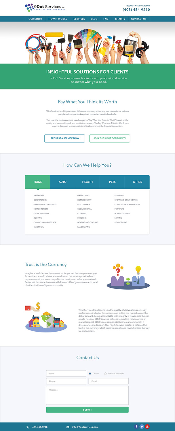 Diseño Web por PixPro para 9 Dot Services Inc. | Diseño #9309766