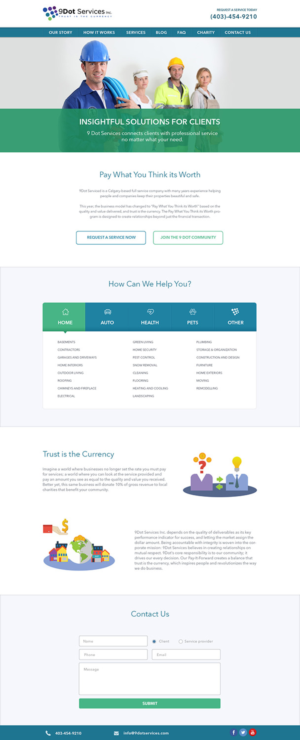 Web Design by PixPro for 9 Dot Services Inc. | Design: #9309767